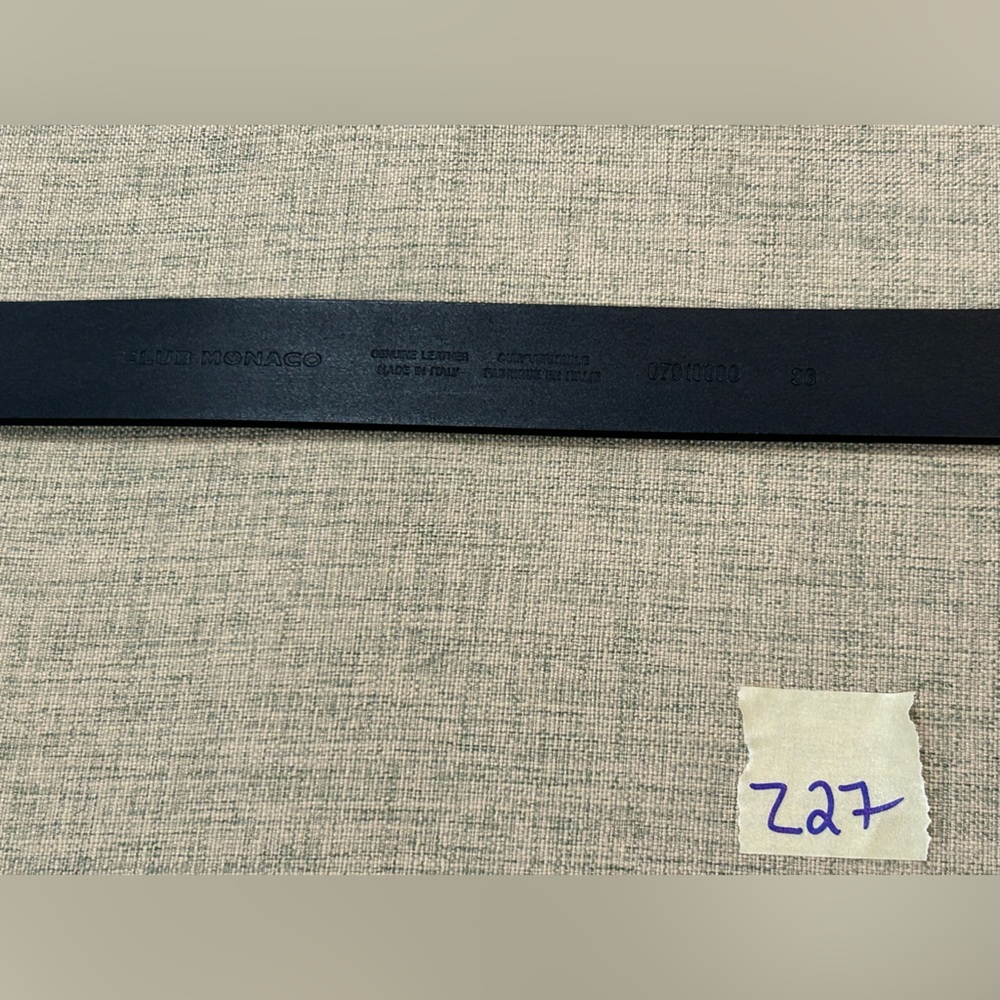 Club Monaco Black Leather Belt Bag
